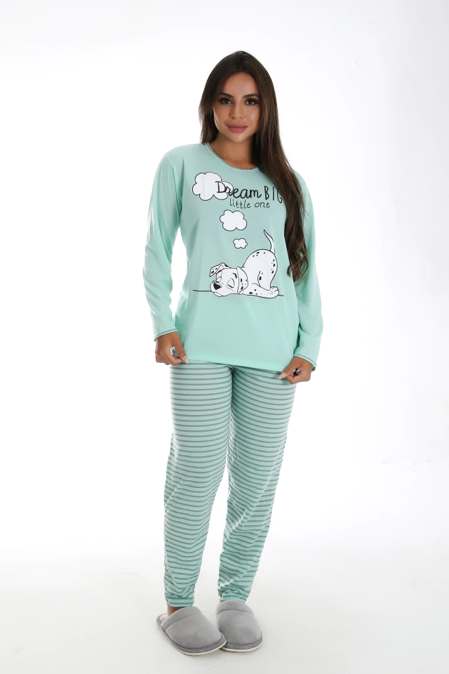 Pijama Longo Feminino sem bolso